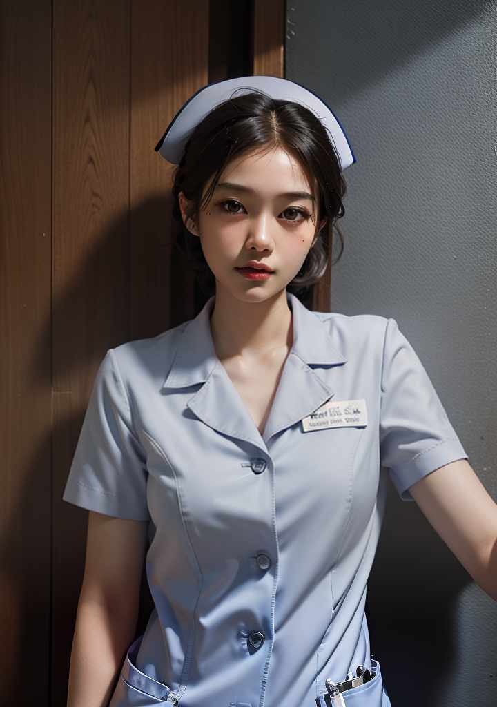  ((1girl ,, )),(Thai Nurse,Nurse), beautiful, high quality,masterpiece,extremely detailed,high res,4k,ultra high res,detailed shadow,ultra realistic,dramatic lighting,bright light