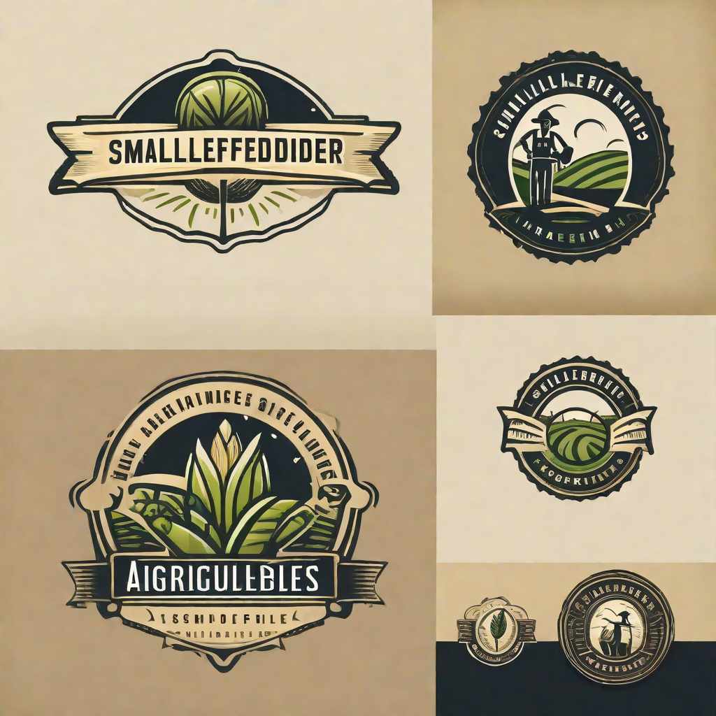  Masterpiece, best quality, design a business logo that focuses on agriculture and has the name element i smallholder