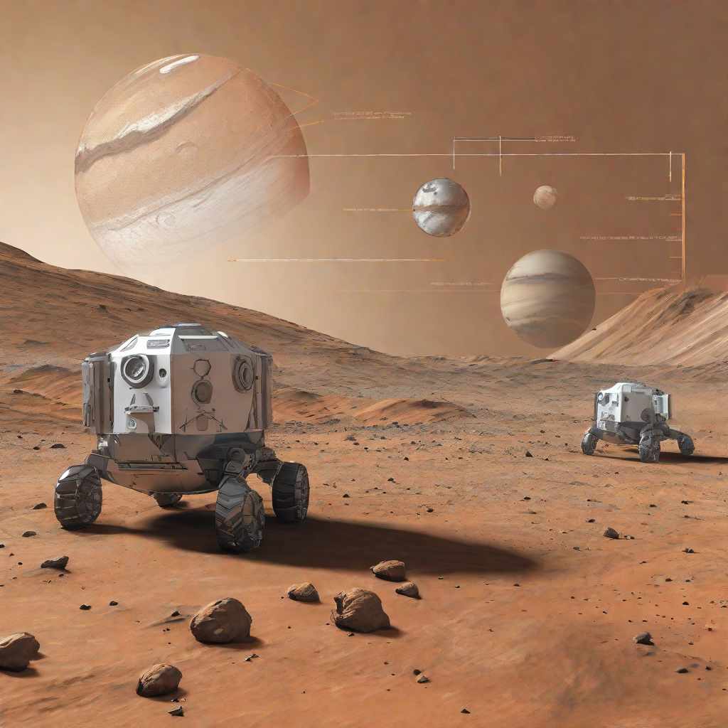  masterpiece, best quality, draw me a sketch in 3d rendering showing mars