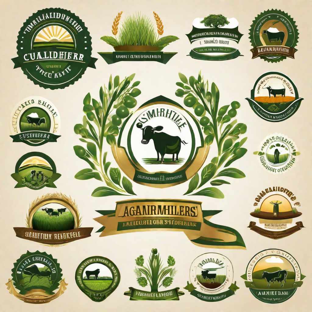  Masterpiece, best quality, design a business logo that focuses on agriculture and has the name element i smallholder