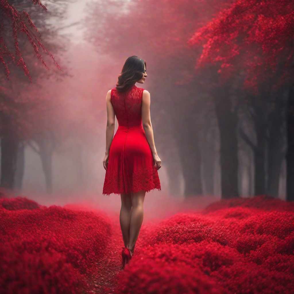  short red dress woman, photographic hyperrealistic, full body, detailed clothing, highly detailed, cinematic lighting, stunningly beautiful, intricate, sharp focus, f/1. 8, 85mm, (centered image composition), (professionally color graded), ((bright soft diffused light)), volumetric fog, trending on instagram, trending on tumblr, HDR 4K, 8K