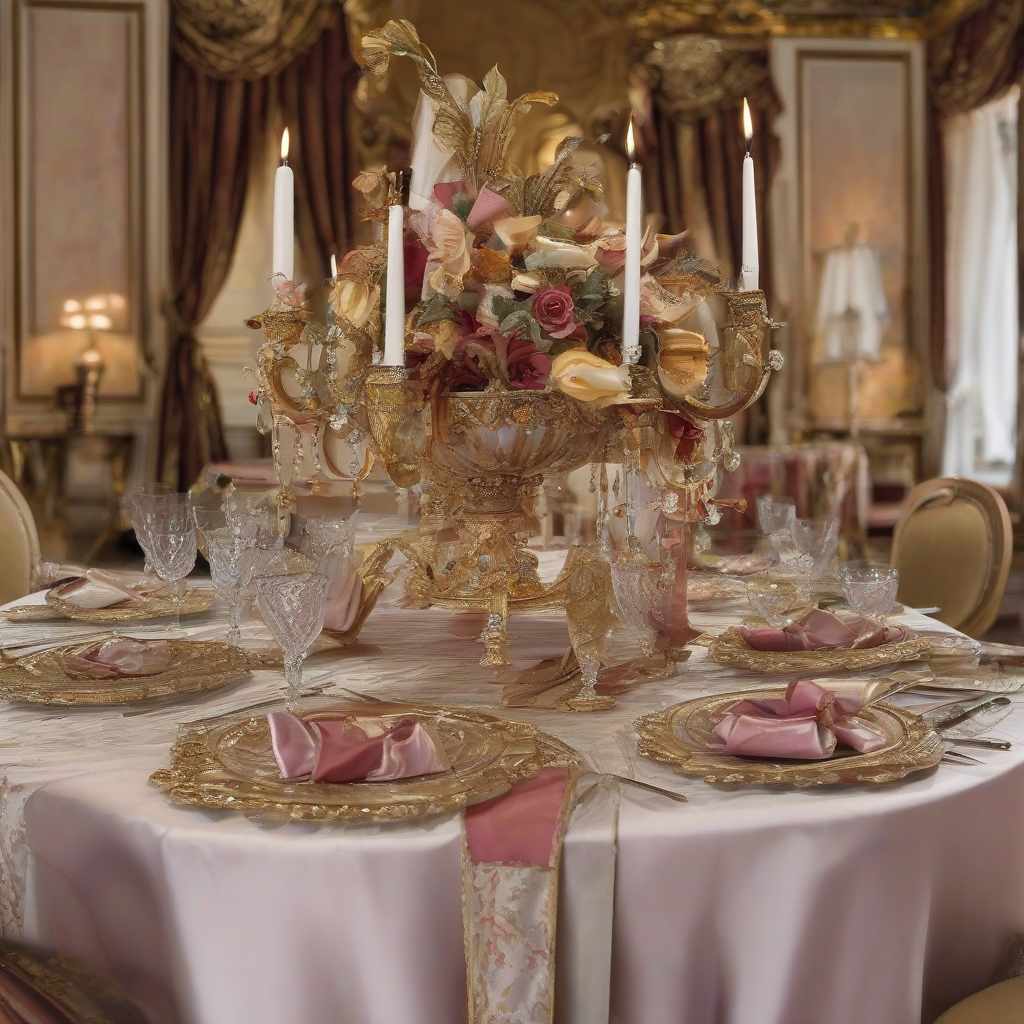  Venetian-style table decorations