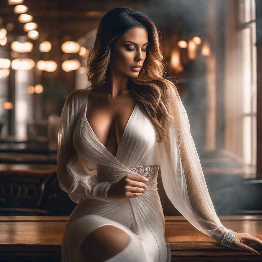  hot woman, hyperrealistic, full body, detailed clothing, highly detailed, cinematic lighting, stunningly beautiful, intricate, sharp focus, f/1. 8, 85mm, (centered image composition), (professionally color graded), ((bright soft diffused light)), volumetric fog, trending on instagram, trending on tumblr, HDR 4K, 8K