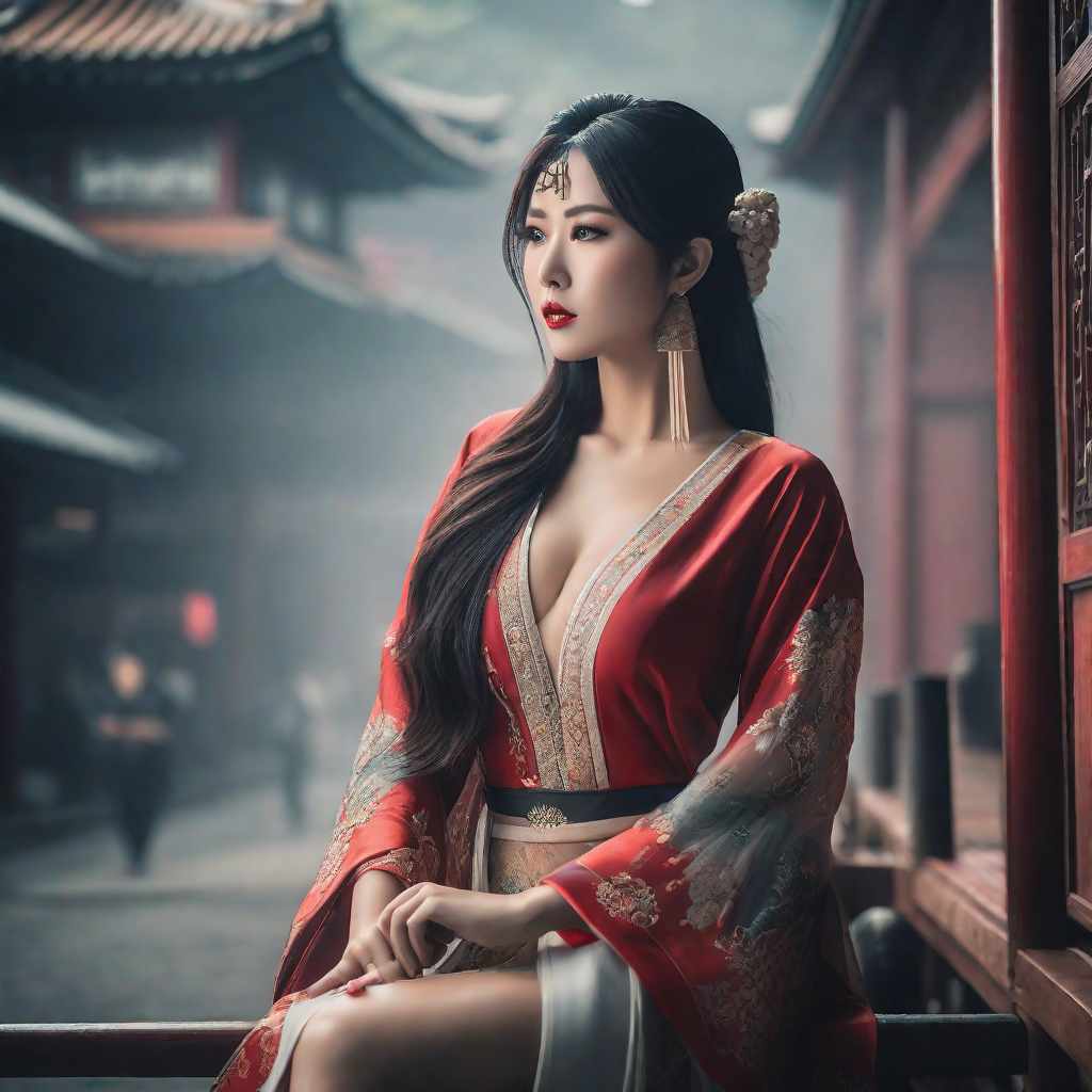 asia girl, hyperrealistic, full body, detailed clothing, highly detailed, cinematic lighting, stunningly beautiful, intricate, sharp focus, f/1. 8, 85mm, (centered image composition), (professionally color graded), ((bright soft diffused light)), volumetric fog, trending on instagram, trending on tumblr, HDR 4K, 8K