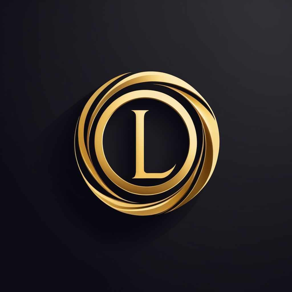  Logo, (abstract style), Logo de trazos de líneas formando lingotes de oro SIN LETRAS