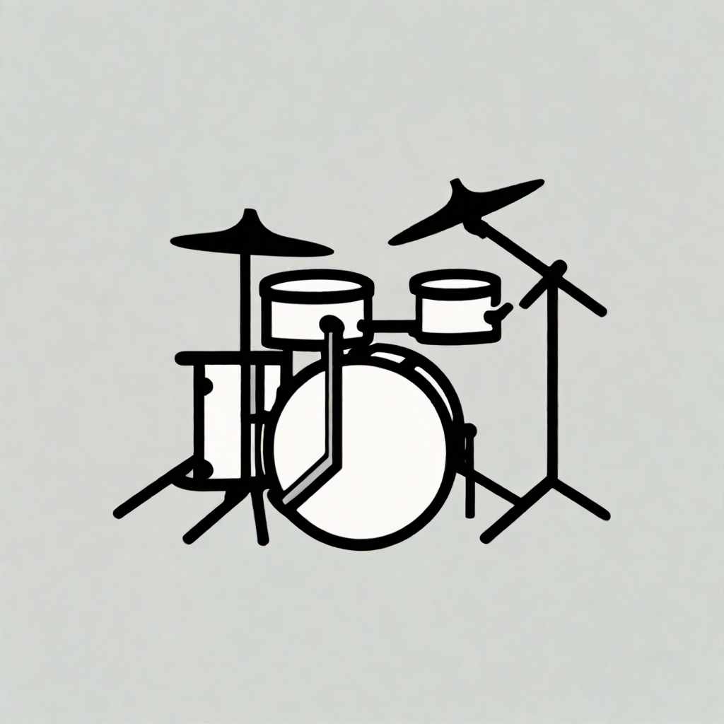  abstract brand icon No background or colour. simple modern and cool drummer JW app icon,white